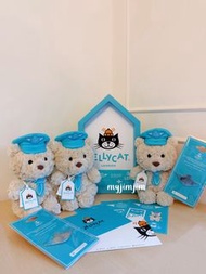 [正品現貨 . 全套連貼紙、心意卡、塵袋] JELLYCAT x Harrods限定 | Bartholomew Bear Junior Pilot | 機師小熊/巴塞羅熊飛行員