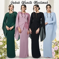 Evara Luxe Baju Haji 2024 viral Baju Kurung klasik moden baju kurung Sulam lace labuh baju kurung moden terbaru Abaya
