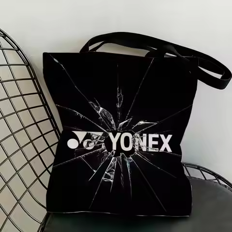 Luxury Y-Yonex Storage Bags Canvas Double-Sided Print Tote Bag Large Capacity Shoulder Fashion Shopp