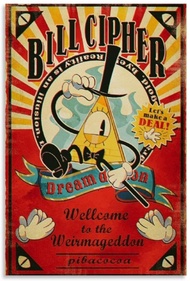 Bức Tranh Gravity Falls - Trang Trí Nội Thất Bằng Vải Canvas Cho Phòng Khách & Phòng Ngủ