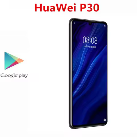 International Version HuaWei P30 ELE-L29 Mobile Phone 40.0MP+16.0MP+8.0MP+32.0MP Kirin 980 6.1" FHD 