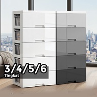 Kabinet Laci Plastik Plastic Drawer Baju Storage Drawer Cabinet Almari Baby Wardrobe Organizer Rack 