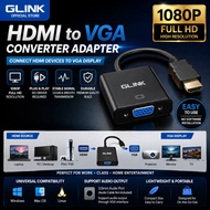 GLINK HDMI to VGA Adapter 1080P Full HD Converter for Monitor Projector TV