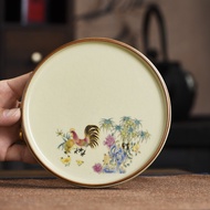 Ru Kiln Pot Cheng Ice Crack Household Tea Set Teapot Coaster Tray Heat Insulation Pad Anti-Scalding 