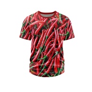baju kaos sayur cabe merah jersey kaos unik kaos sayur balap kaos printing 3d motif sayur kaos fullp