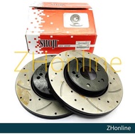 HONDA ACCORD T2A 2014-2018, HRV T7A - SHOJI FRONT DRILLED & SLOTTED BRAKE DISC ROTOR (2pcs) SRH21569