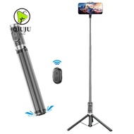 QIUJU Selfie Stick Tripod, Auto Pop-Up Extendable Bounce Selfie Stick,  360° Rotation Remote Univers