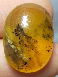 พลอย โอปอล ต้นไม้ ธรรมชาติ แท้ ( Natural Dendritic Moss Opal ) 16.99 กะรัต