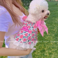 Pet clothes Dog cat clothes Dog dress puppy dress puppy clothes princess dog clothes pink flower dog