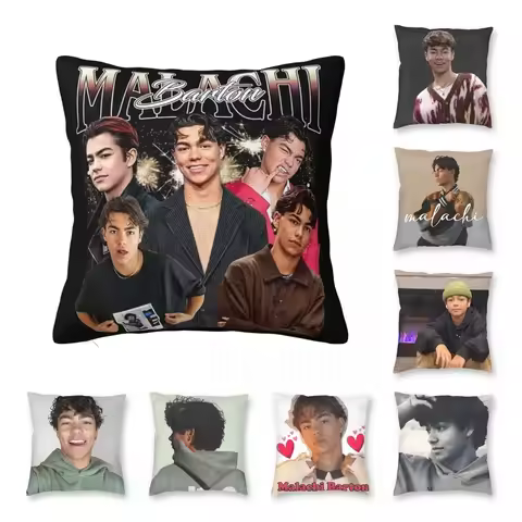 Malachi Barton Pillowcase Printed Fabric Cushion Cover Decorative Pillow Case Cover Home Square 45X4