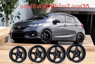 ล้อแม็ก SPOON ขอบ15 4รู100 กว้าง7นิ้วออฟเซต35 งาน SPO TORQ สีดำด้าน(รวมทั้งหมด4ล้อ)มีบริการเก็บเงิน