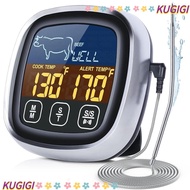KUGIGI Kitchen Thermometer, Waterproof LCD Display Digital Meat Thermometer, Durable Touch Screen Me