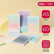Deli Spiral Notebook A5 60 Sheets Asst. N406-A5