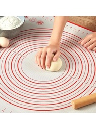 1入組矽膠桌墊，用於揉麵、披薩製作、烘焙、防滑、不粘揉麵板