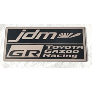 gr emblem jdm METAL toyota gazoo racing hilux corolla cross gr86 gr yaris gr supra gr corolla