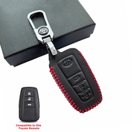 Toyota Corolla Cross / Corolla Altis / Camry Keyless Remote Car Key Cow Leather Protection Key Cover