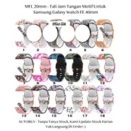 MFL 20mm Strap Samsung Galaxy Watch FE 40mm - Rubber Watch Strap Beauty Style