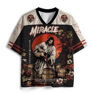 Y2K Jesus Miracle John Gospel 3d Print Breatha Quick-Dry Men's Women's V-Neck TShirt Casual Street F