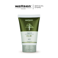 Wellsen ACC Krim Rambut Argan Oil Penampilan Matte (Argan Oil Inspiration Styling Hair Clay) 100ml