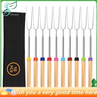 Star 10 Pcs Smores Sticks for Fire Pit Roasting, Long 32Inch Marshmallow Skewers for Camping, Smores