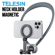 TELESIN Grey P2-HNB-02-GY 2 in 1 Neck Mount Kit Action Cameras POV Filming Accessory Magnetic Phone 