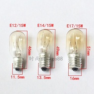 Refrigerator Light Bulb220V-230V15W Refrigerator Small Light Bulb Screw Socket E12E14E17Three specif