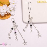 SEOUL Y2K Star Phone Pendant, Phone Charm Stylish Lanyard Y2K Phone Chain, Y2K Aesthetics Key Chain 