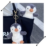 Lovely furry penguin keychain