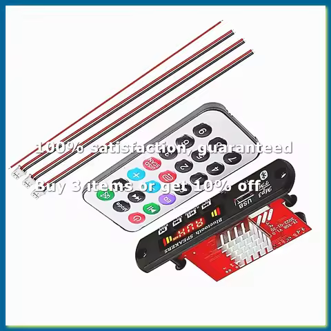 2X60W Amplifier Bluetooth 5.0 MP3 Decoder Board Handsfree 12V Wireless Music Player Audio Modul USB 