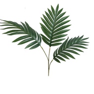 Artificial flowers, decorative event flowers and leaves, beautiful coconut leaf branches with 3 bran