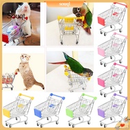 Souqt Mini Lovely Cart Trolley Small Pet Bird Parrot Rabbit Hamster Cage Playing Toy