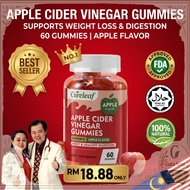 Apple Cider Vinegar Gummies 60pcs Halal Vegan Weight Loss Fat Burner Metabolism Booster Appetite Con
