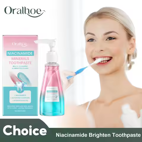 Niacinamide Bleaching Toothpaste Remove Tartar Reduce Tooth Plaque Stains Clean Oral Hygiene Breath 