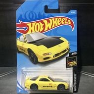 Hot Wheels Mazda RX-7 1995 Nightburnerz 2018 Yellow