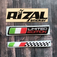 Italian limited edition embossed sticker, embossed sticker