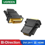 Ugreen DVI to HDMI Adapter Bidirectional DVI-D 24+1 Male to HDMI Female Cable Connector Converter fo