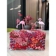 Heavy Industry Embroidered Tissue Box Living Room Napkin Box Car Fabric Storage Bag Outdoor Hanging 