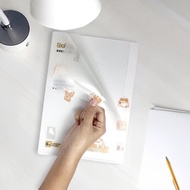 NA Map L Shaped Divider Folder A4 5 Pocket Clear Sleeves Document File Organizer Transparent Clear C