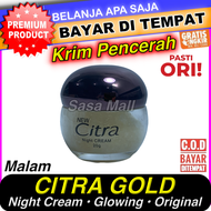 [COD] Citra Gold Krim Malam Pearly White UV Night Cream 20gr Original Hologram Dengan Bubuk Mutiara 