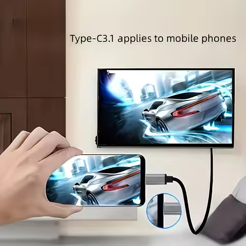 USB C to HDTV Cable 4K 60Hz USB 3.1 Type C to HDTV Adapter 1.83M Compatible with MacBook Pro Air iPa