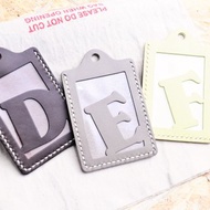 【頭文字D｜E｜F 英文字母證件套】好好縫 皮革材料包 免費壓字 手工包 卡片套 卡片夾 名片夾 簡約實用 意大利皮 植鞣革 皮革DIY