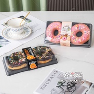 Box for 2 Cakes 10.5cm HC1 with black base (10 pieces) for cakes