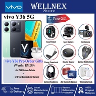 Vivo Y36 5G(8GB+8GB RAM + 256GB ROM) Smartphone Original Vivo Malaysia 2 Year of Warranty
