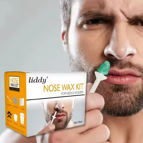 Wax beanPortable Painless Nose Wax Kit For Men & Women Nose Hair Removal Wax Set Paper-Free Nose Hai
