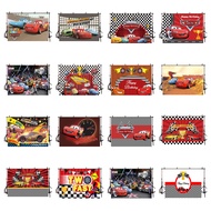 Cars Mater Lightning McQueen Poster Solly Photography Background Birthday Party Decoration Banner Ba