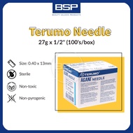 (100pcs) Terumo Agani Needle 27g x 1/2" (0.40 x 13mm)