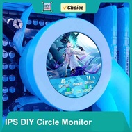 2.1 Inch Round Screen IPS Dynamic Display Temperature AIDA64 Circle Monitor DIY Covering 120/240/360 Water Cooling PC CPU AIO