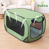【Shipped within 24 hours】PUPCA Outdoors Dog Cage Portable Folding Pet Car Trunk Carrier Breathable Transportar Cat Tent for Puppy Travel Camping Dog Bed House