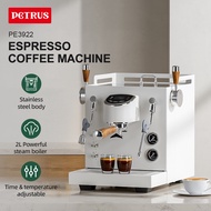 Petrus Espresso Coffee Machine Time &Temperature Adjustable 3-hole Steam Wand Semi-commercial PE3922