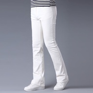Men's Micro-Flared Pants, Korean Slim-Fit Flared Corduroy Pants